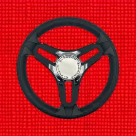W458-selva-05-legendboats Gussi Italia Marine Steering Wheel Black Brush Metal Spokes Keyed Hub Legend