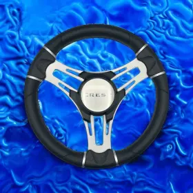 W473-vero-crest-05 Gussi Italia Boat Steering Wheel Brushed Aluminum Spokes Crest Boats Cap