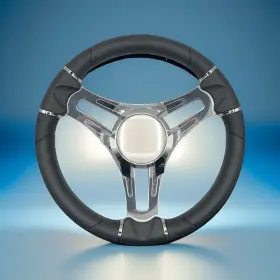 W559-vero-02-plain Gussi Italia Verona Boat Steering Wheel Chrome Spokes Plain