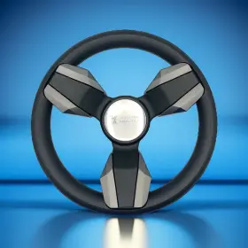 Gussi Italia W579-colbl-07-seastar Collina Boat Steering Wheel Dark Gray Inserts - Seastar Keyed Only