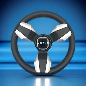 Gussi Italia W579-colbr-09-lowe Collina Boat Steering Wheel Brushed Inserts - Lowe Keyed Only