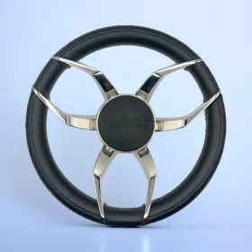W599 Gussi Italia Ettore Steering Wheel 13.75 Inch Chrome Spokes