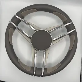 X-1010-suede Gussi Italia Pergola Boat Steering Wheel Stainless Steel Spoke Leather And Suede Rim