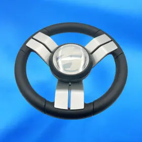 Gussi Italia X-602 Marine Steering Wheel Stainless Steel Spoke Soft Touch Rim Tige