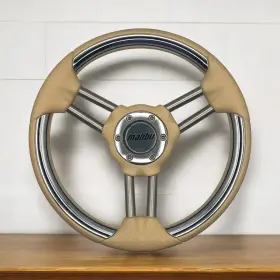 Gussi Italia X088 Boat Steering Wheel Polished Stainless Steel Spoke Malibu
