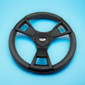 M13k Gussi Italia X615 Model Black Boat Steering Wheel Key Hub Soft Touch Rim Abs Spokes Seaark