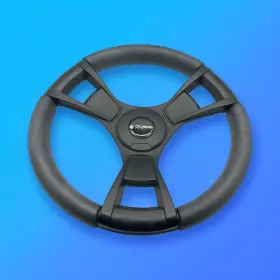M13k Gussi Italia X618 Model Black Boat Steering Wheel Key Hub Soft Touch Rim Abs Spokes