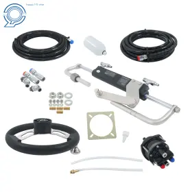 Hp124491 Happy19star Outboard 90hp Hydraulic Steering Wheel System Kit Marine Cylinder Helm Hose Boat