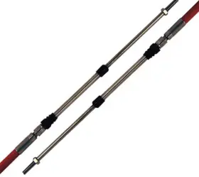 620-63016 Hardin Marine 3300c Universal 16ft Stainless Control Cable 10-32 Thread Outboard