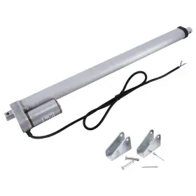 Gr9863 Homend Dc12v 18inch Stroke Linear Actuator With Mounting Bracket 18 Inch Silver