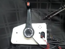 Johnson 0394486 1980s Two Lever Remote Control 16ft 394486 Evinrude Outboard Boat Motor