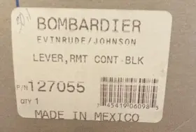 127055 Johnson Evinrude Nos Oem Remote Throttle/shift Handle 127055 Johnson Evinrude Nos Oem Remote Throttle/shift Handle