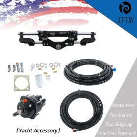 Jp31458w Jopow 350hp Hydraulic Outboard Steering Kit Marine Boat System New