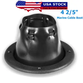 Ky-auto Kyqp2211 4.5 Inch Marine Cable Boot - Boat Transom Steering Wires Protect Fuel Lines