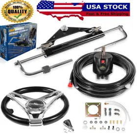 Qp2475 Ky-motors 150hp Boat Marine Hydraulic Outboard Steering Kit For Yamaha Single