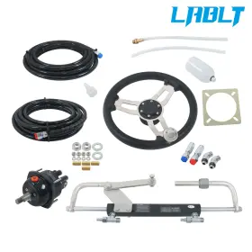 Lablt Om373473oc 90hp Hydraulic Outboard Steering Kit Bi-directional Locking Cylinders
