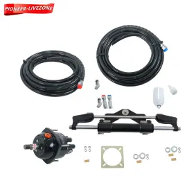 Pn4274294 Labwork-parts 1set Hydraulic Outboard Steering Kit For Single Engines Up To 350hp 26ft Tubing
