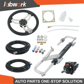 Tl41497q Labwork Boat Hydraulic Outboard Steering Kit Marine Wheel 90hp