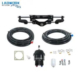 Labworkauto La2365386cm Boat Hydraulic Outboard Steering System Helm Pump Cylinder Kit 350hp 26ft Hose