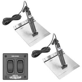 Lectrotab Xkaf12x18a Xka Aluminum Alloy Trim Tab Kit With Rocker Switch - 12 X 18