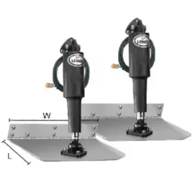 Lenco 15001101 9 Inch L X 12 W Standard Mount Electric Trim Tab Kit - Volt