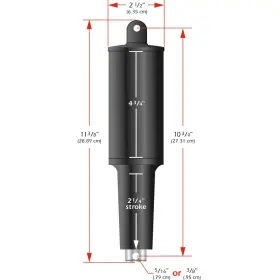 15062-001 Lenco 101xd Extreme Duty Actuator - 24v 2-1/4 Inch Stroke 5/16 Hardware