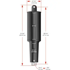 15063-001 Lenco Marine 101xd Extreme Duty Actuator - 24v 2 1/4 Inch Stroke 3/8 Hardware