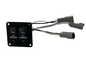 30137-101 Lenco Marine Dual Rocker Switch Control Panel 2 3/4in X Face Oem