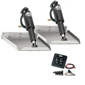 Lenco Marine Tt12x9e 12 Inch X9 Edgemount Kit With Standard Tactile Switch 12v Boat
