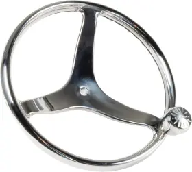 Lewmar 2020211227 Power Grip Boat Steering Wheel 5/8 Inch Welded Nut 13.5 Cast Stainless Steel
