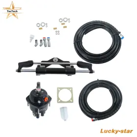 Luc6764174 Lucky-star-club 26ft Tubing Kit For Single Engines Up To 350hp Hydraulic Outboard Steering