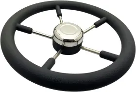 9988sab Marine City 5-spoke Steering Wheel 316 Grade Stainless Steel 13-7/8 Inches