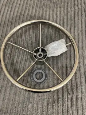Sssw13.00x2.38 Marine Hardware 13 Inch X 2.38 Rise 10 5 Spoke Ss Steering Wheel