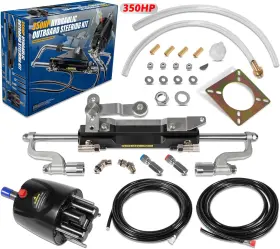 Marineauto Experts Hsk350 350hp Boat Outboard Hydraulic Steering System Kit Fits For Yamaha/suzuki/honda