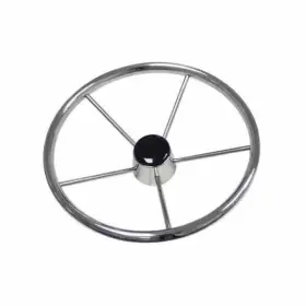 Marpac 7-0248 Stainless Steel Destroyer Type Steering Wheel 13 1/2