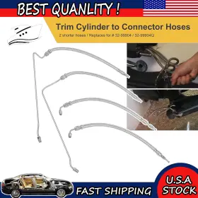 Me-motor 32-864959 Power Trim Tilt Hydraulic Ram Cylinder Hose Kit For Mercruiser Alpha I Gen