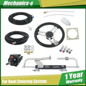 Mcc35928s Mechanics-s 90hp Hydraulic Outboard Steering Kit For Marine Boat System