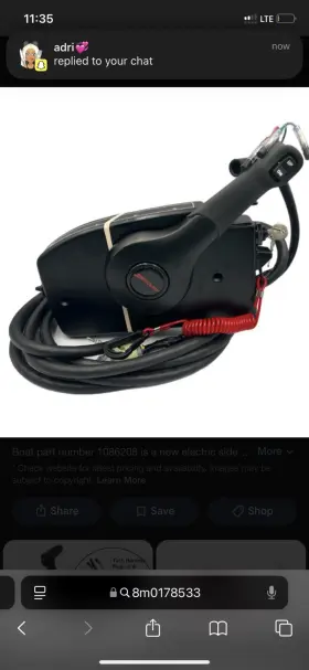 0178533 Mercury Side Mount Throttle Shift Control