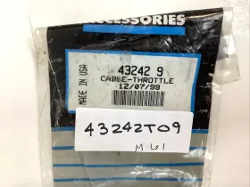 43242t09 Mercury 43242-9 Quicksilver Throttle Cable Genuine Oem / Mariner 43242 9