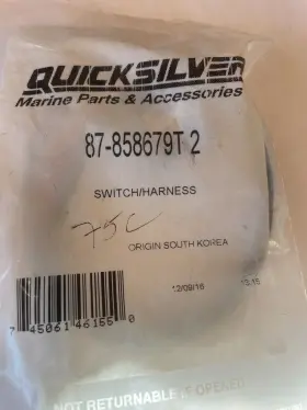 Mercury 858679t2 Mercruiser Control Handle Trim Switch Oem # R340