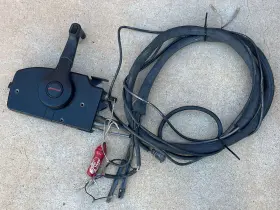 Mercury 881170a12 Oem Marine Side Mount Remote Control Box 10 Harness 8 Cables