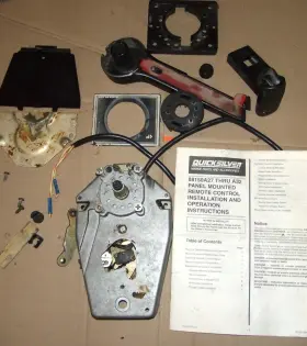 88688a27 Mercury Quicksilver Binnacle Concealed Console Mount Remote Control Kit
