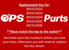 896919951 Mercury 893353 New/oem Base Number Key Switch Replacement #951 -