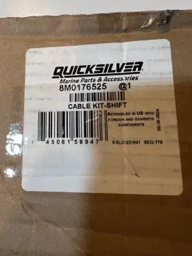 Mercury 8m0176525 Mercruiser Genuine Alpha One 100% Oem Lower Shift Cable Kit