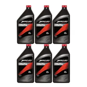 Mercury 92-858075k01 New Oem Power Trim Steering Hydraulic Fluid 32oz 6 Pack 92-858075k01x6