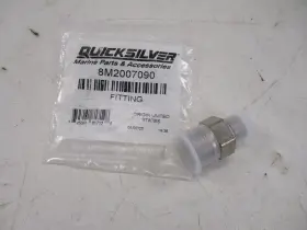 8m2007090 Mercury Marine / Quicksilver Power Steering Return Line Fitting Silver Boat