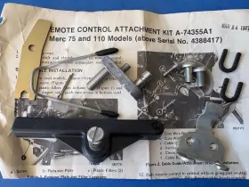 74355a1 Mercury Mariner 95723a1 Remote Control Attaching Kit Fir Model 75 And 110 Nos Oem Mv1