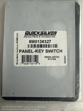 8m0138327 Mercury Quicksilver New/ Oem Panel-key Switch - Part #