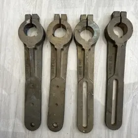 Mh3420 Merriman 3420-l Vtg Holbrook 4pc. Tiller Arm Rudder 1-1/2 Inch Dia. 13 Oal Bronze