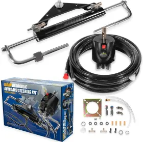 Mo-auto Moqp2475 Fits Yamaha/honda/suzuki/mercury/bay Boats 150hp Marine Hydraulic Steering Kit